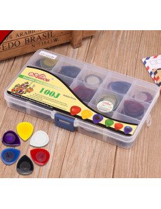 ALICE AP-100JM Caja de 100 picks para guitarra 2