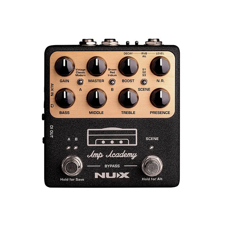 Pedal Nux NGS-6 Amp Academy Simulador amplificador guitarra eléctrica