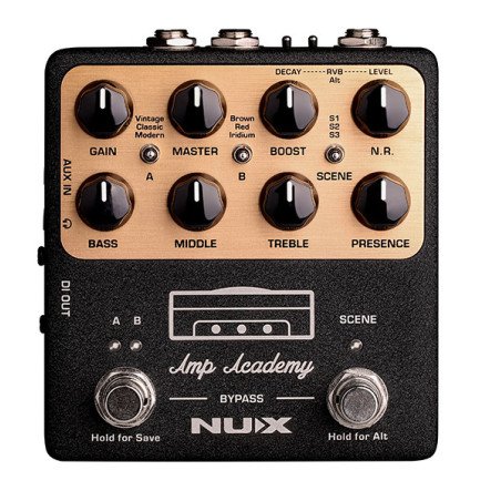 Pedal Nux NGS-6 Amp Academy Simulador amplificador guitarra eléctrica