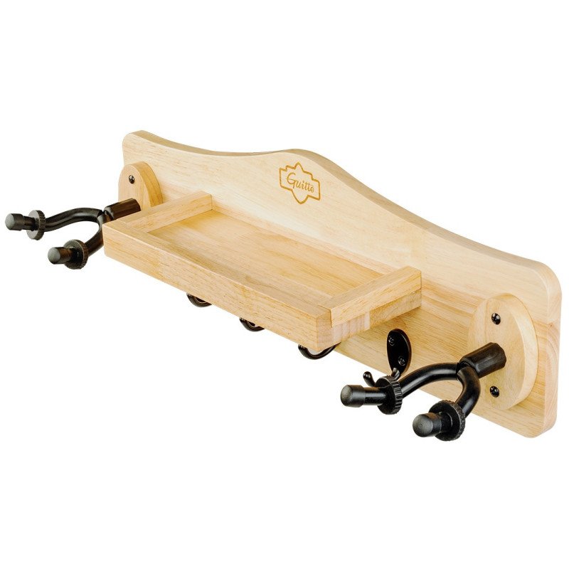 GUITTO GGS-10 Soporte de pared para 2 guitarras