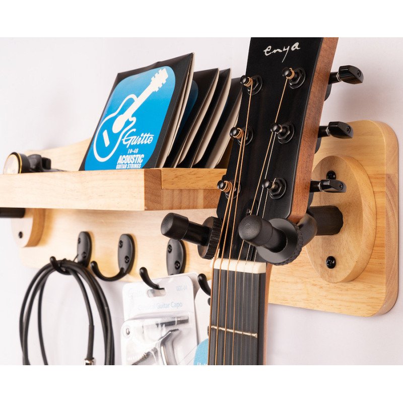 GUITTO GGS-10 Soporte de pared para 2 guitarras
