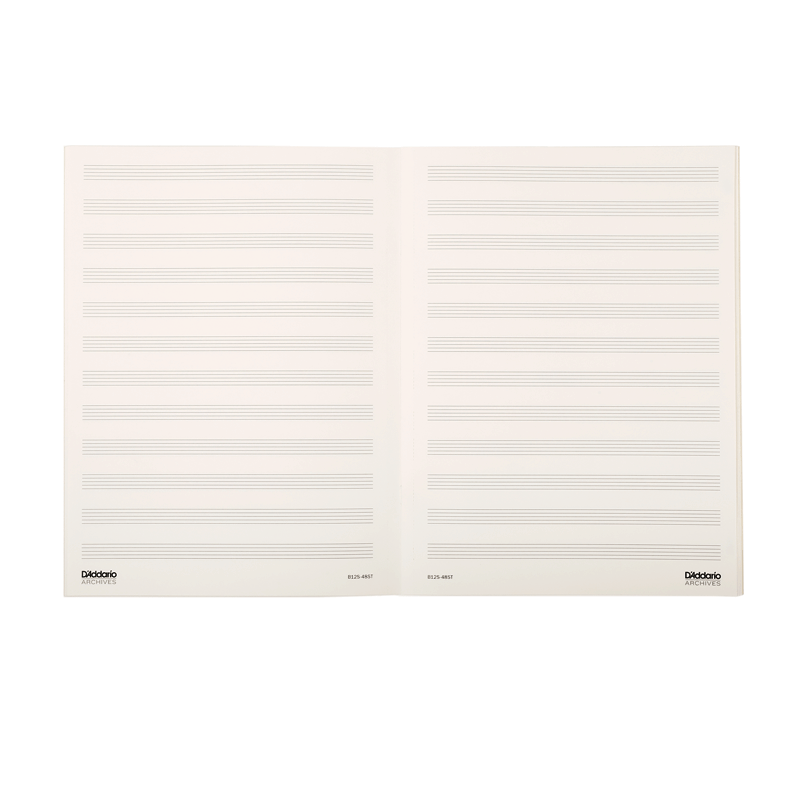 D'ADDARIO B10S-48ST Cuaderno pentagramado