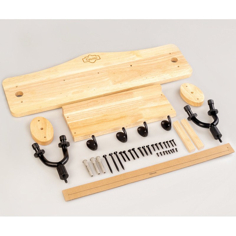 GUITTO GGS-10 Soporte de pared para 2 guitarras