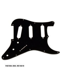 PICKGUARD BK M4 Tablero negro para guitarra Stratocaster HSS