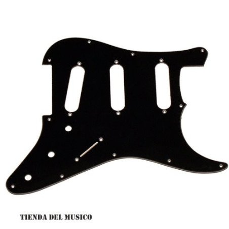 PICKGUARD BK M4 Tablero negro para guitarra Stratocaster HSS