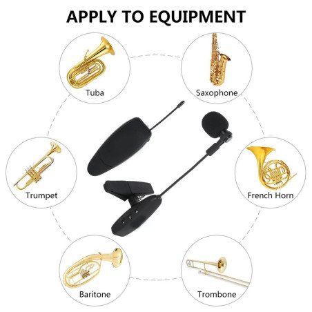 Micrófono inalámbrico para instrumentos de viento KX621-02: sonido claro y de alta calidad