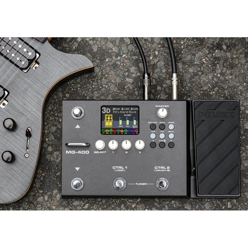 Pedalera Nux Mg-400 para guitarra electrica y bajo