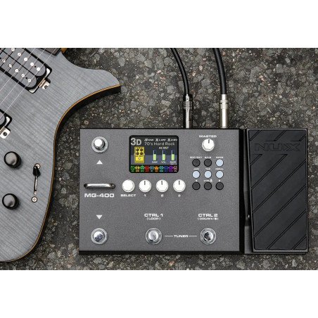 Pedalera Nux Mg-400 para guitarra electrica y bajo