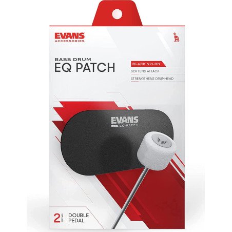 EVANS EQPB2 Protectores de parche bombo doble pedal