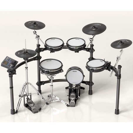 Batería electrónica Nux Dm-8 con pads de malla y soporte hats