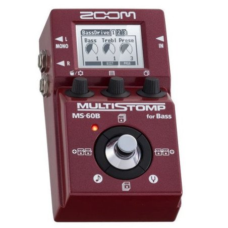 ZOOM MS-60B/GL Pedal Multiefectos para bajo