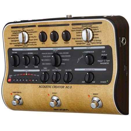 Pedalera Multi efectos Zoom Ac-2 para instrumentos acústicos