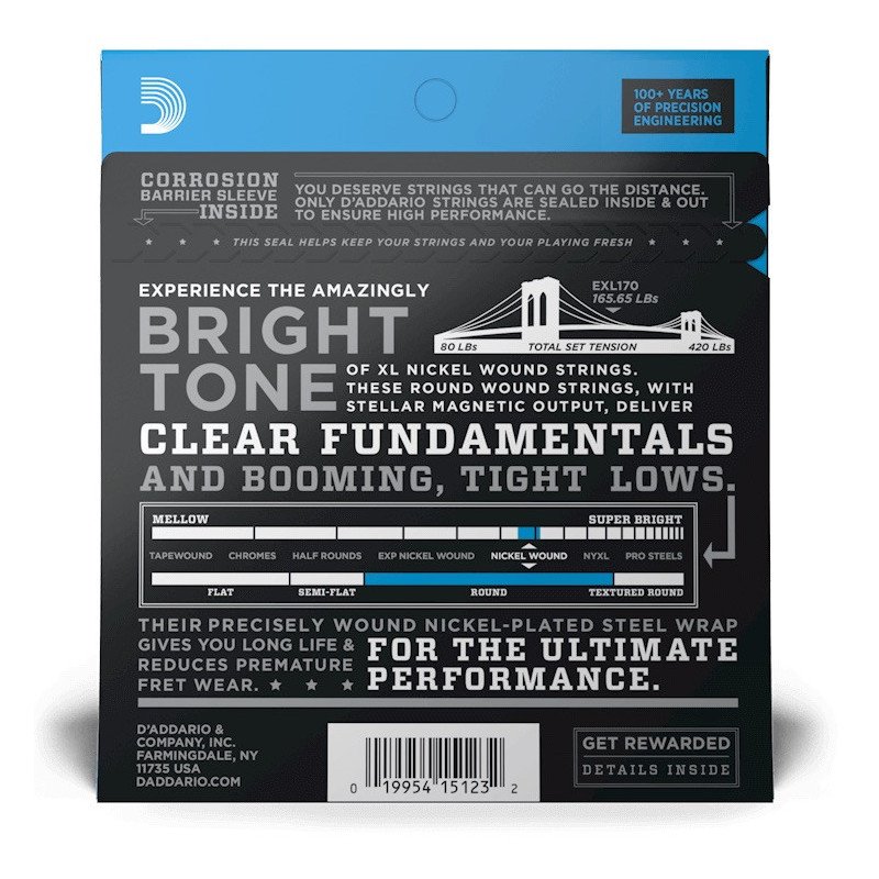 D'ADDARIO EXL170 Encordado para Bajo 4 cuerdas