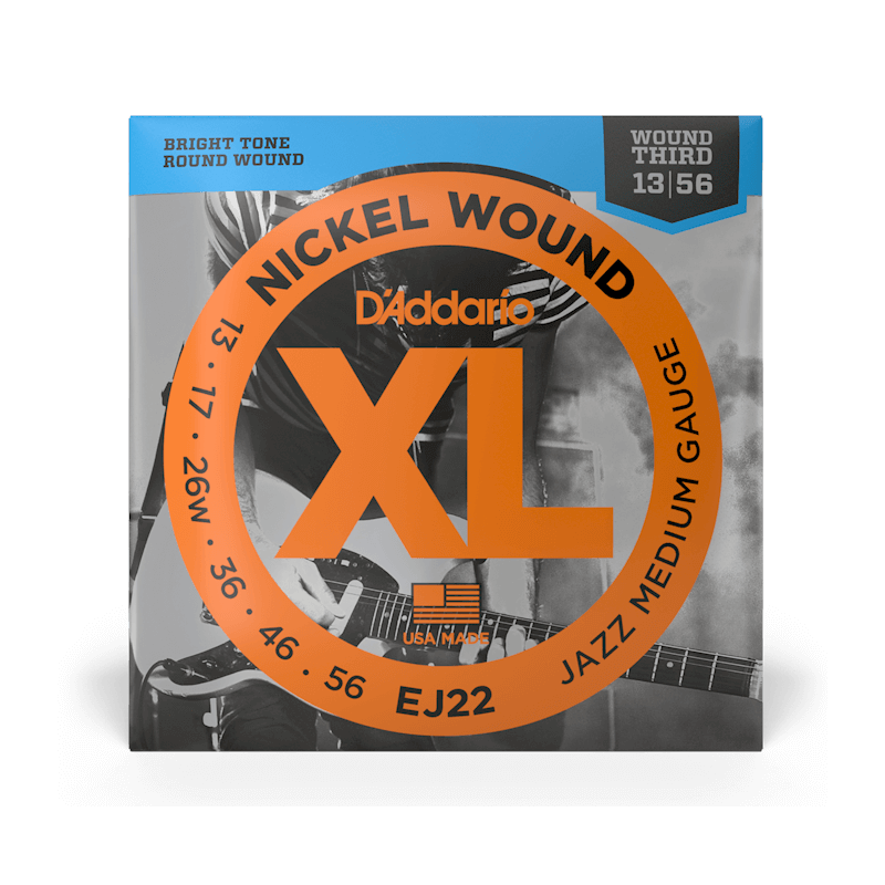 D'ADDARIO EJ22 Jazz Medium: Cuerdas de Guitarra de Calidad Superior para Jazz