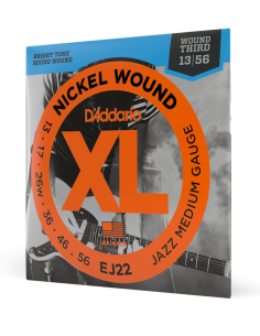 D'ADDARIO EJ22 JAZZ MEDIUM GAUGE Encordado para guitarra eléctrica