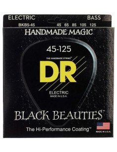 DR STRINGS BLACK BEAUTIES BKB5-45 Encordado para bajo 5 cuerdas