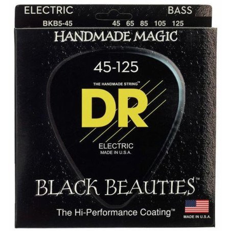DR STRINGS BLACK BEAUTIES BKB5-45 Encordado para bajo 5 cuerdas