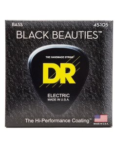 DR STRINGS BLACK BEAUTIES BKB-45 Encordado para bajo 4 cuerdas
