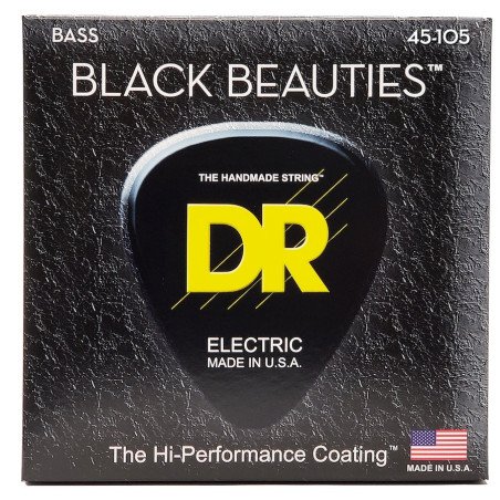 DR STRINGS BLACK BEAUTIES BKB-45 Encordado para bajo 4 cuerdas
