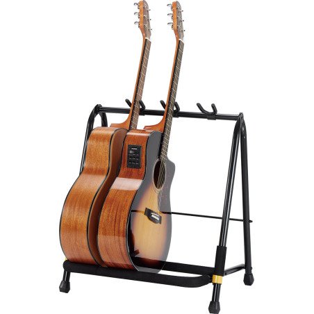 HERCULES GS523B Soporte tipo rack para 3 guitarras