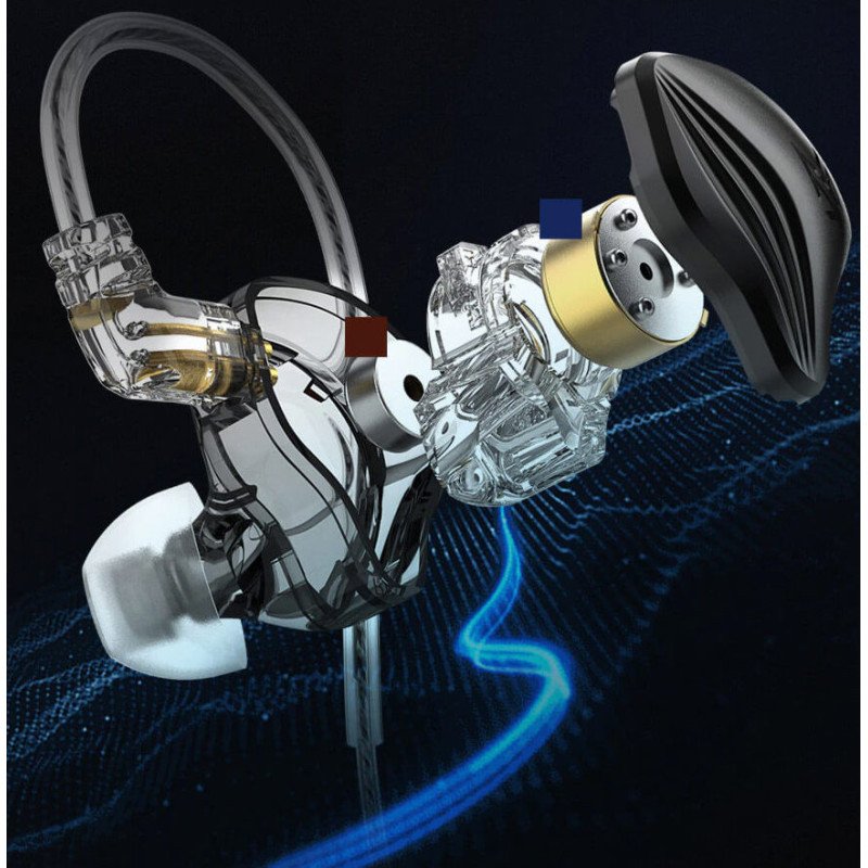 Auriculares KZ ZEX: Sonido Híbrido de Alta Fidelidad