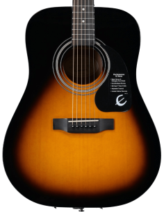 EPIPHONE DR-100 SONGMAKER VINTAGE SUNBURST EA10VSCH1 Guitarra acústica folk 2