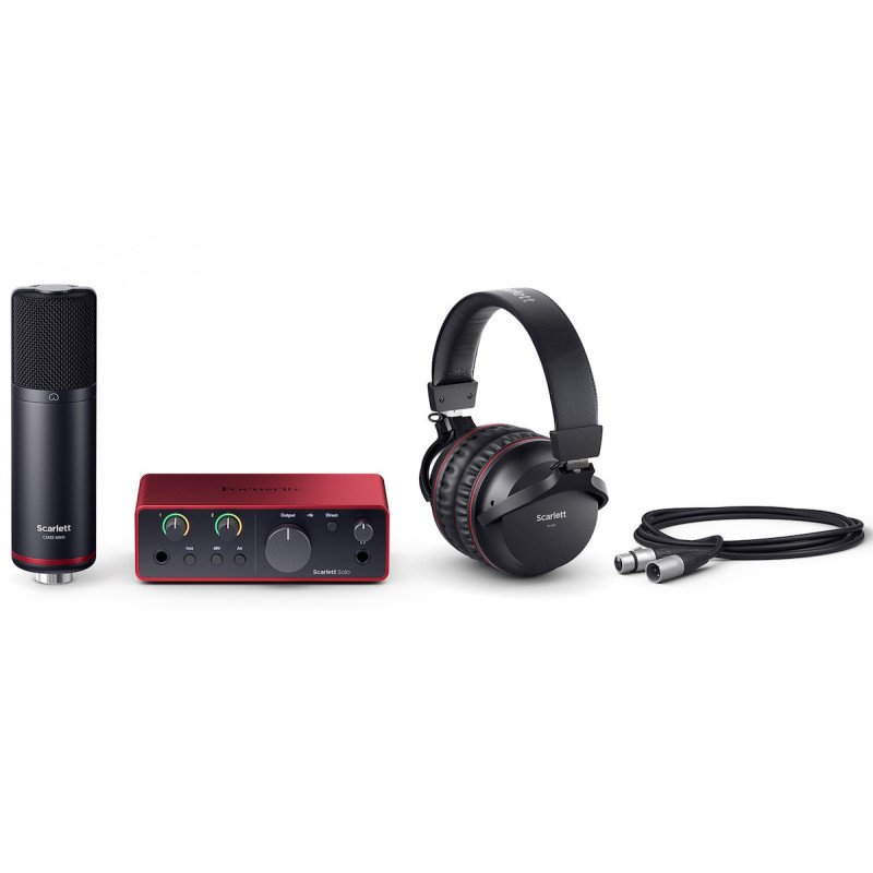 Kit Focusrite Scarlett Solo Studio 4ª Gen: Todo lo que necesitas para grabar