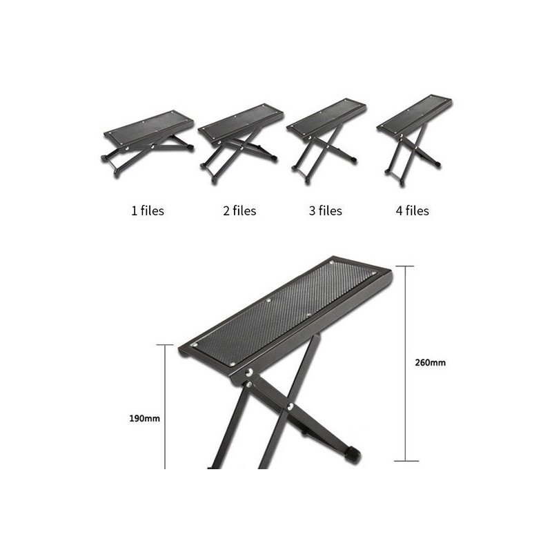 MC-ART FS800-FS46 Apoya pies para guitarrista
