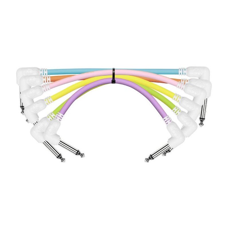 KIRLIN IC6-243 Set de 6 cables para pedales de efectos
