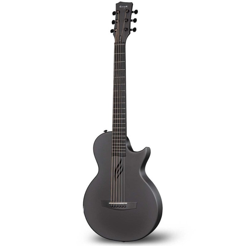 Enya Nova Go SP1 BK: Guitarra acústica-eléctrica de fibra de carbono negra, ligera y duradera
