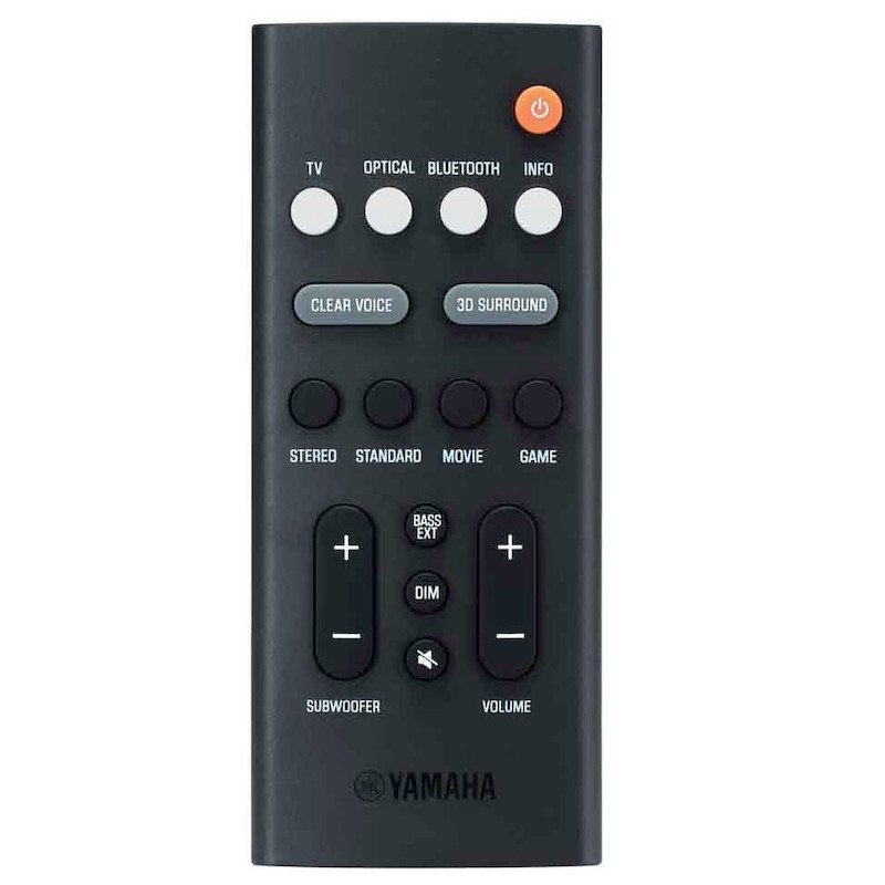 Control remoto de YAMAHA SR-B20A Barra de sonido