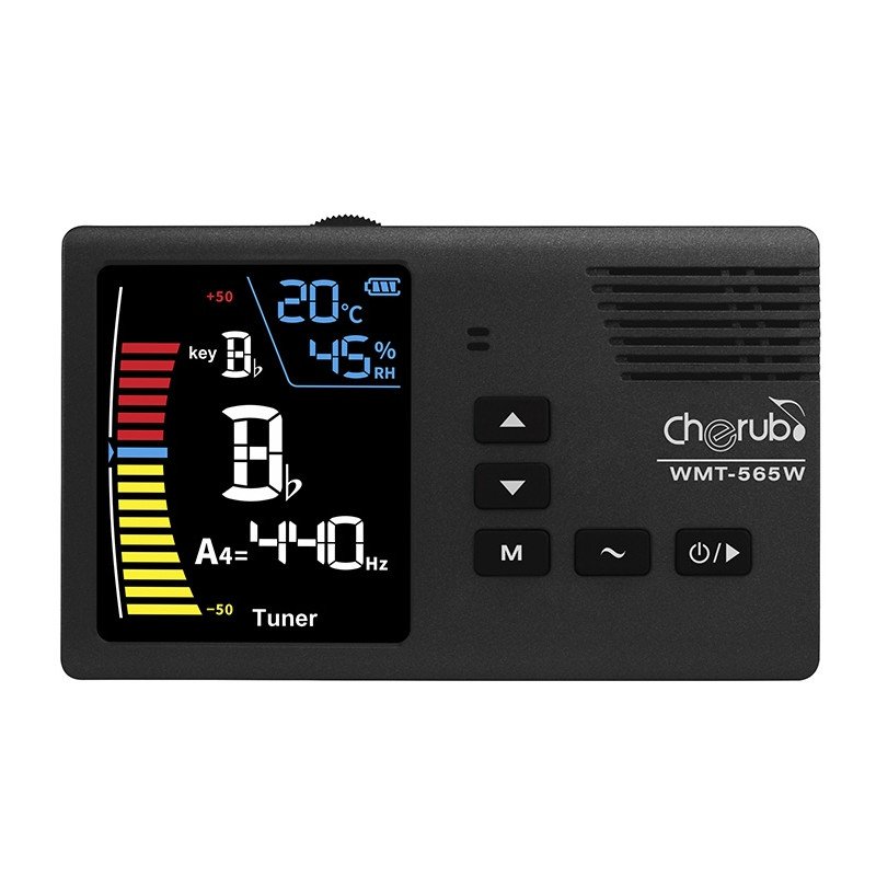 CHERUB WMT-656W Afinador y metrónomo para instrumentos de vientos