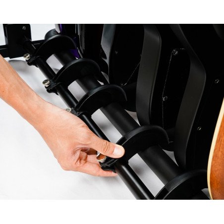 GUITTO GGS-11: Soporte multi-instrumento plegable y portátil para 7 guitarras
