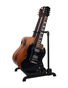 GUITTO GGS-12 Soporte en rack para 3 guitarras y bajos 2