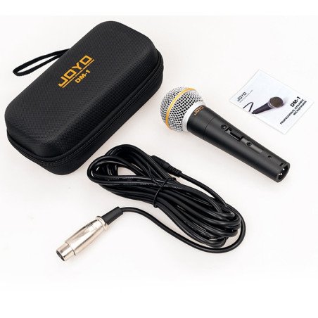 JOYO DM-1 Micrófono Vocal Dinámico Profesional - Sonido Claro y Durabilidad