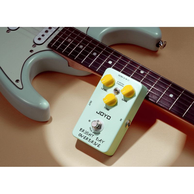 JOYO JF-25 BRIGHT DAY OVERDRIVE: Pedal Overdrive Vintage con Tono Cálido y Brillante