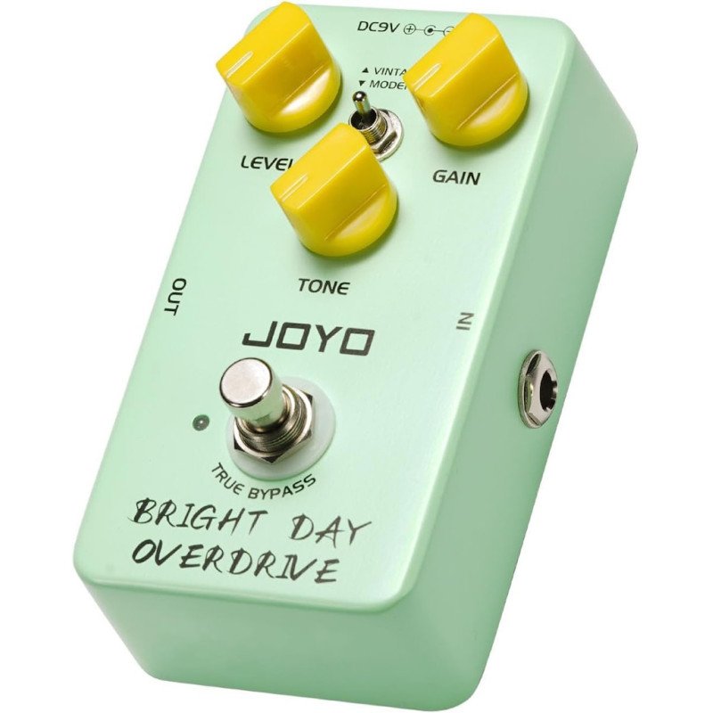 JOYO JF-25 BRIGHT DAY OVERDRIVE: Pedal Overdrive Vintage con Tono Cálido y Brillante