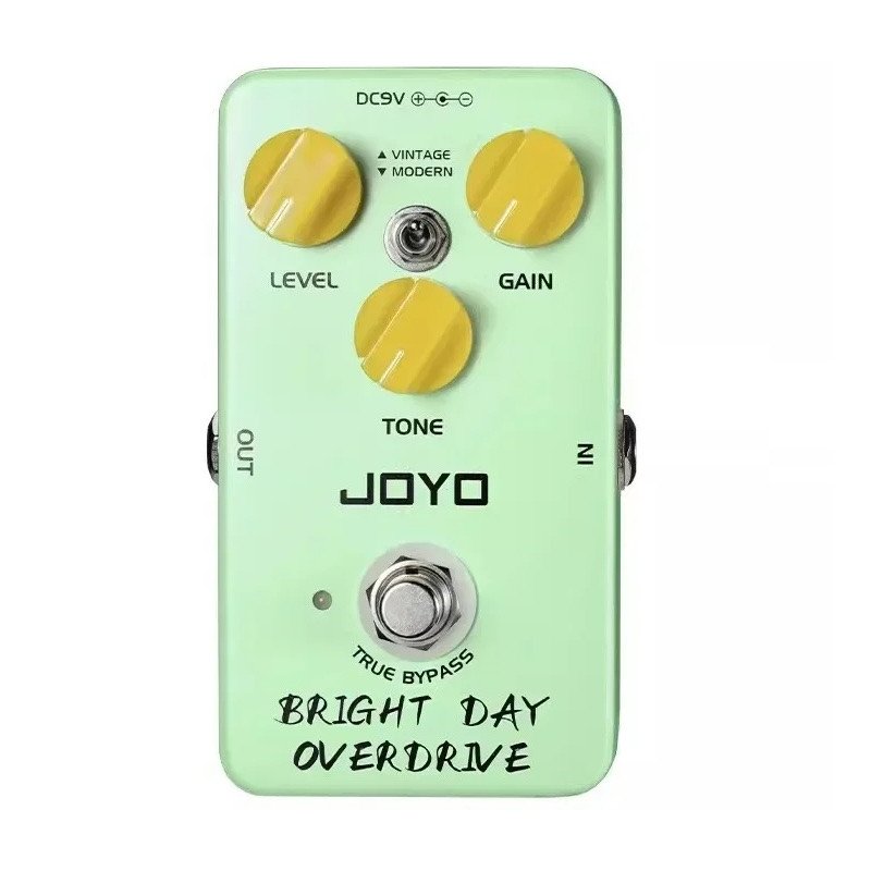 JOYO JF-25 BRIGHT DAY OVERDRIVE: Pedal Overdrive Vintage con Tono Cálido y Brillante