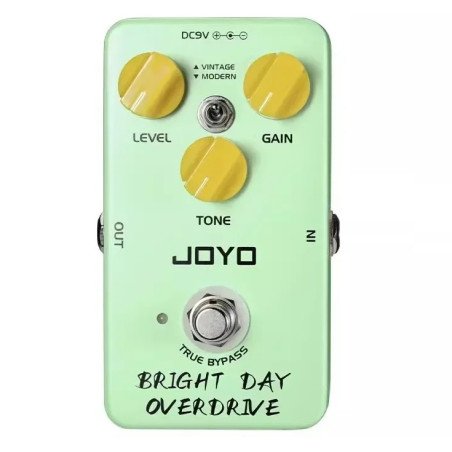 JOYO JF-25 BRIGHT DAY OVERDRIVE: Pedal Overdrive Vintage con Tono Cálido y Brillante