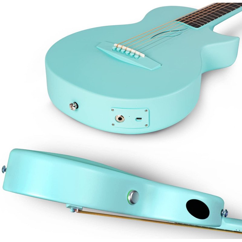 Enya Nova Go SP1 BL: Guitarra acústica-eléctrica de fibra de carbono negra, ligera y duradera