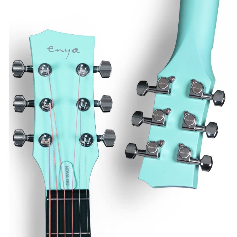 Enya Nova Go SP1 BL: Guitarra acústica-eléctrica de fibra de carbono negra, ligera y duradera