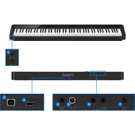 Casio Privia PX-S1100BK | Piano Digital Ultradelgado