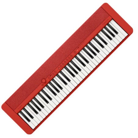 CASIO CT-S1 RD Teclado electrónico rojo con adaptador