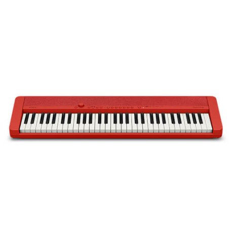 CASIO CT-S1 RD Teclado electrónico rojo con adaptador