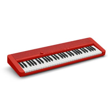 CASIO CT-S1 RD Teclado electrónico rojo con adaptador