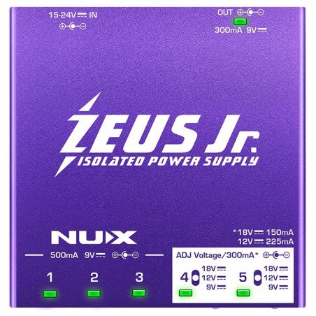 NUX ZEUS JR NIP-Z6 Fuente de Poder para pedales de efectos
