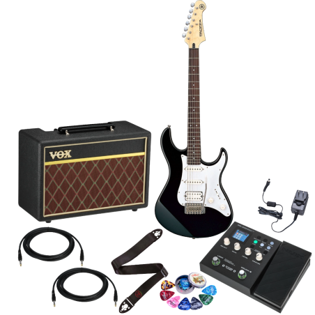 Kit de Guitarra Eléctrica Yamaha Pacifica 012 con Amplificador VOX y Pedal NUX MG-300