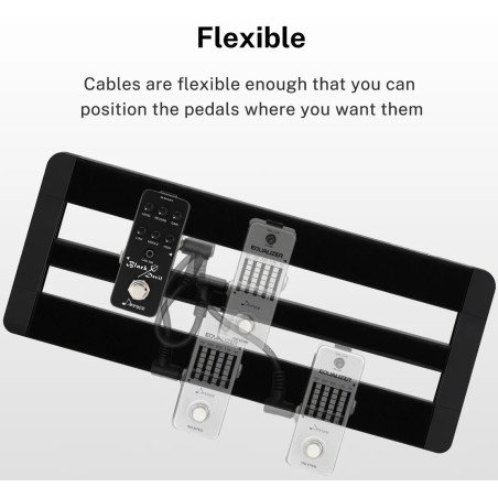 Cable Donner EC1048 15CM X 6 – Conexión Segura y Sin Ruido para Pedales