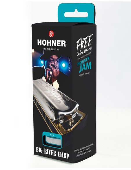 HOHNER BIG RIVER HARP G Armónica Diatónica con estuche duro