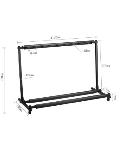 ARTINY JYC-J-P9 Soporte en rack para 9 guitarras o bajos